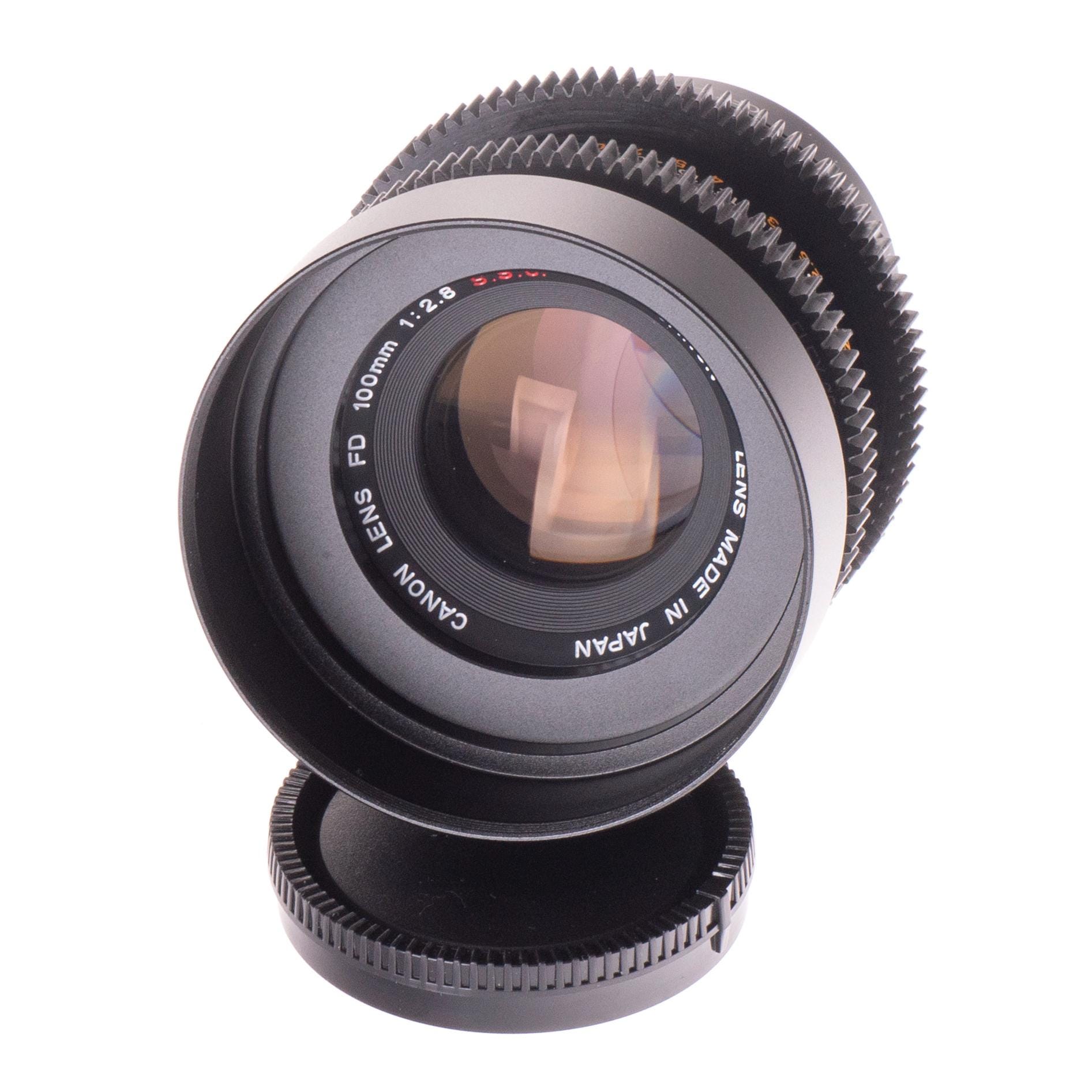 Canon FD 100 mm F2.8 S.S.C シネモッドプライムポートレートレンズ