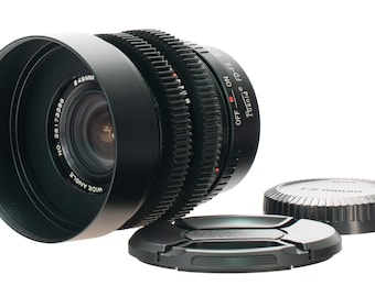 Vivitar MC Wide-Angle 28mm F2.8 Cine Mod Serviced Vintage Prime | Fujifilm X/FX
