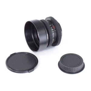 Auto Rikenon 50mm F2 Cine Mod Prime Lens w/ Anamorphic Bokeh For Canon EF mount!