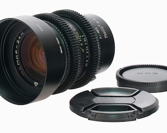 Mir-24N MC 35mm F2 Vintage Prime Cine Mod Wide Angle Lens For Sony E-mount!