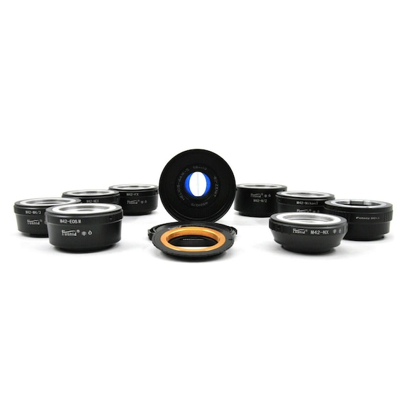Helios-44m-5 58mm F2 Cine Mod Lens W/ Blue Anamorphic Bokeh & Blue