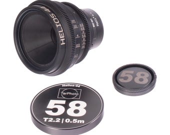 Helios 44 58mm T2.2 Prime Cine Lens w/ New Housing – Sony E Full Frame Ready!