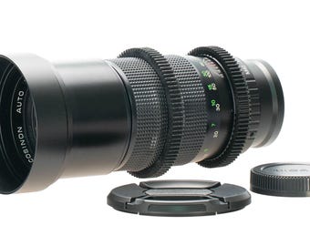 Cosinon Auto MC 200mm F3.5 Cine Mod Vintage Prime Telephoto Lens | M4/3 | AS IS!