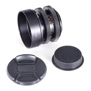 Auto Chinon 55mm F1.7 Cine Mod Prime Lens w/ Anamorphic Bokeh For Canon EF!