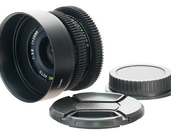 Saitex MC Auto 28mm F2.8 Wide Angle Vintage Prime Lens | Canon EF Mount!