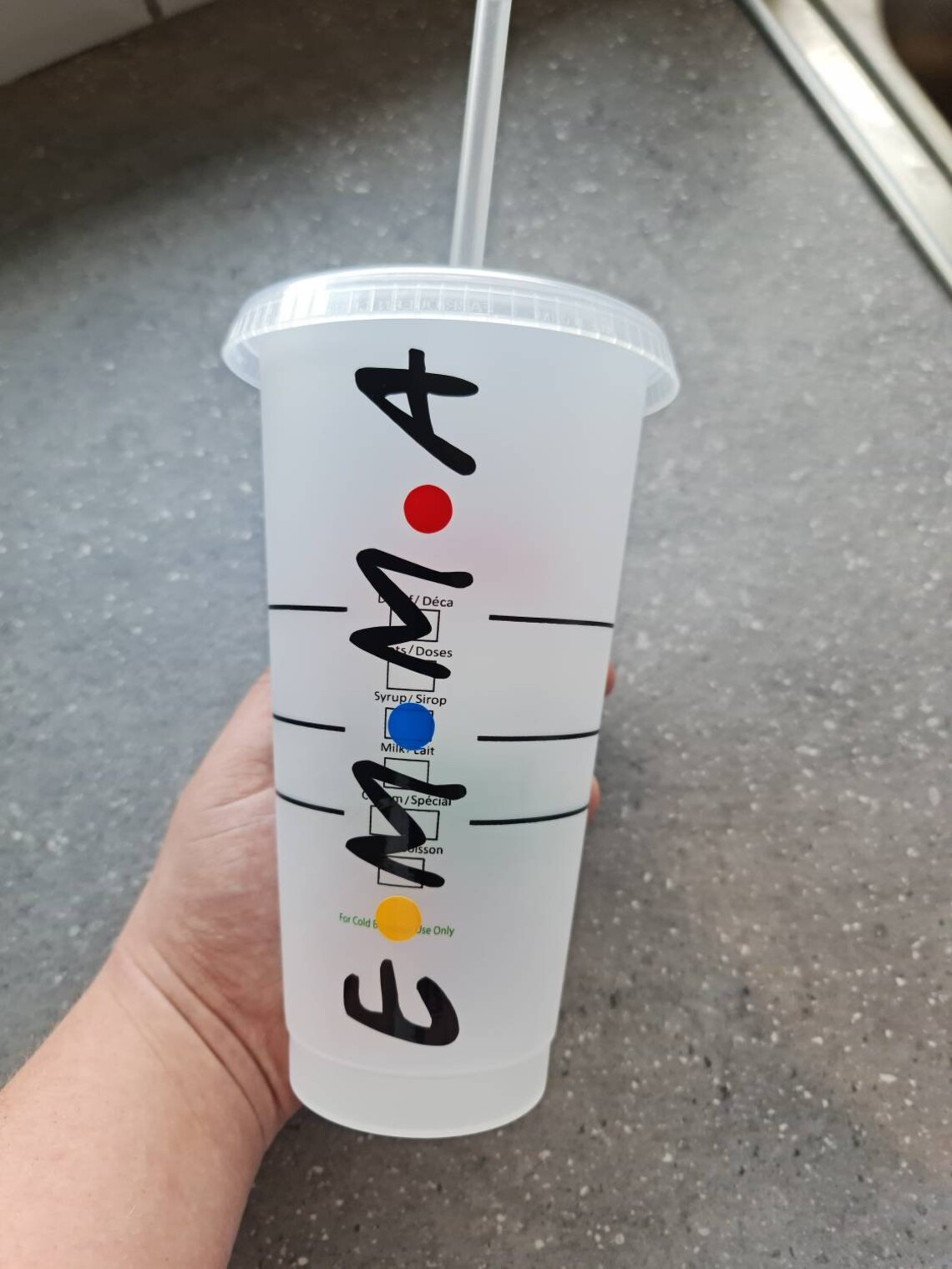 Friends custom starbucks cold cup UK seller Fast dispatch