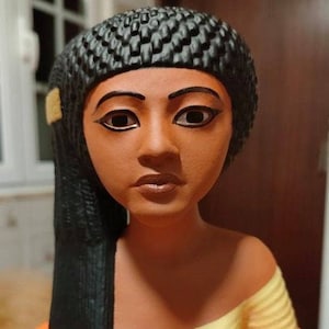 Princess Meritaten 3d Printed Egyptian Replica PAINTED. 13 cm high image 1