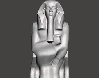 Pharaoh Djoser 3D Printed Egyptian Bust Replica / Reconstruction.