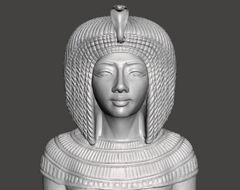 Queen Kiya Mother of King Tut 3D Printed Egyptian Statue Replica.