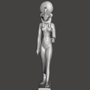 Egyptian Goddess Sekhmet 3D Printed Statue Replica