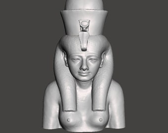 Ankhesenamun Great Royal Wife of Tutankamun 3d Printed Egyptian Replica (Bust)