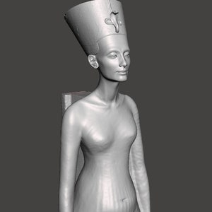 Queen NEFERTITI 3D Printed Egyptian statue Replica/Reconstruction.