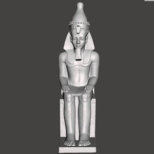 Pharaoh RAMSES II Younger Memnon Colossal Statue 3D Printed Egyptian Replica (Statue)