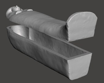 Egyptian Nobleman Yuya Inner Coffin 3D Printed Egyptian Replica