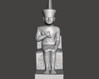 Pharaoh Khufu 3D Printed Egyptian Statue Replica / Reconstruction