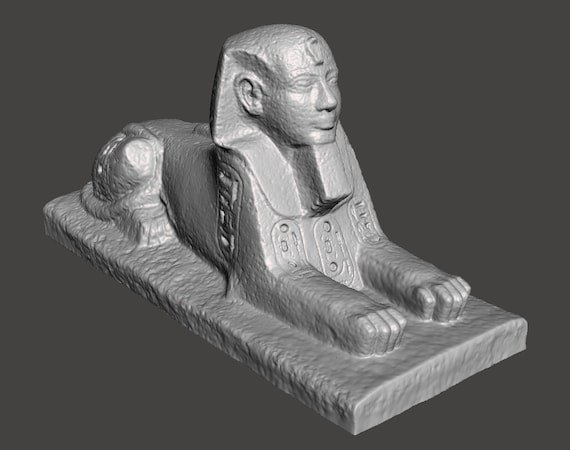 Pharaoh Osorkon I Sphinx Statue 3D Printed Egyptian Replica
