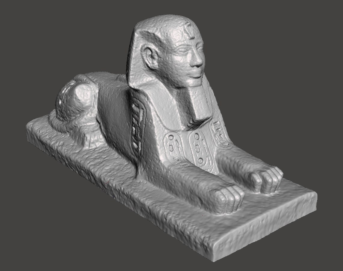 Pharaoh Osorkon I Sphinx Statue 3D Printed Egyptian Replica