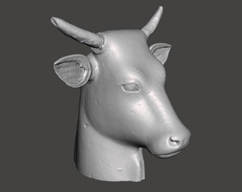 Egyptian Cow Head Statue3D Printed Replica
