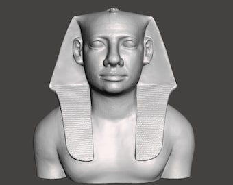 Pharaoh Userkaf 3D Printed Egyptian Bust Replica