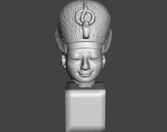 Pharaoh Thutmose IV 3D Printed Egyptian Bust Replica.