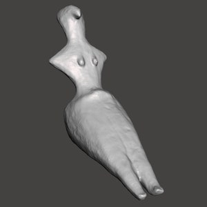 May include: A white ceramic sculpture of a female figure with a stylized body and a long, slender neck. The sculpture is in a reclining position with its legs extended.