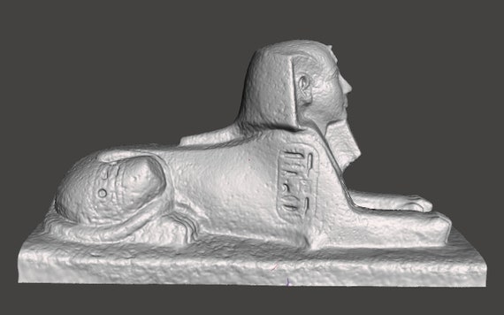 Pharaoh Osorkon I Sphinx Statue 3D Printed Egyptian Replica
