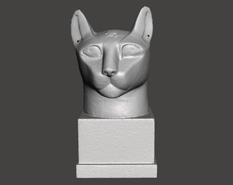 Egyptian Cat Statue Bastet 3D Printed Replica