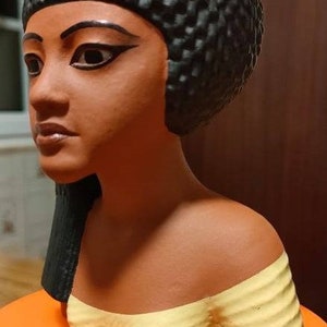 Princess Meritaten 3d Printed Egyptian Replica PAINTED. 13 cm high image 2