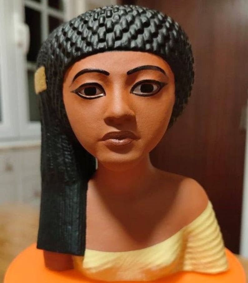 Princess Meritaten 3d Printed Egyptian Replica PAINTED. 13 cm high image 1