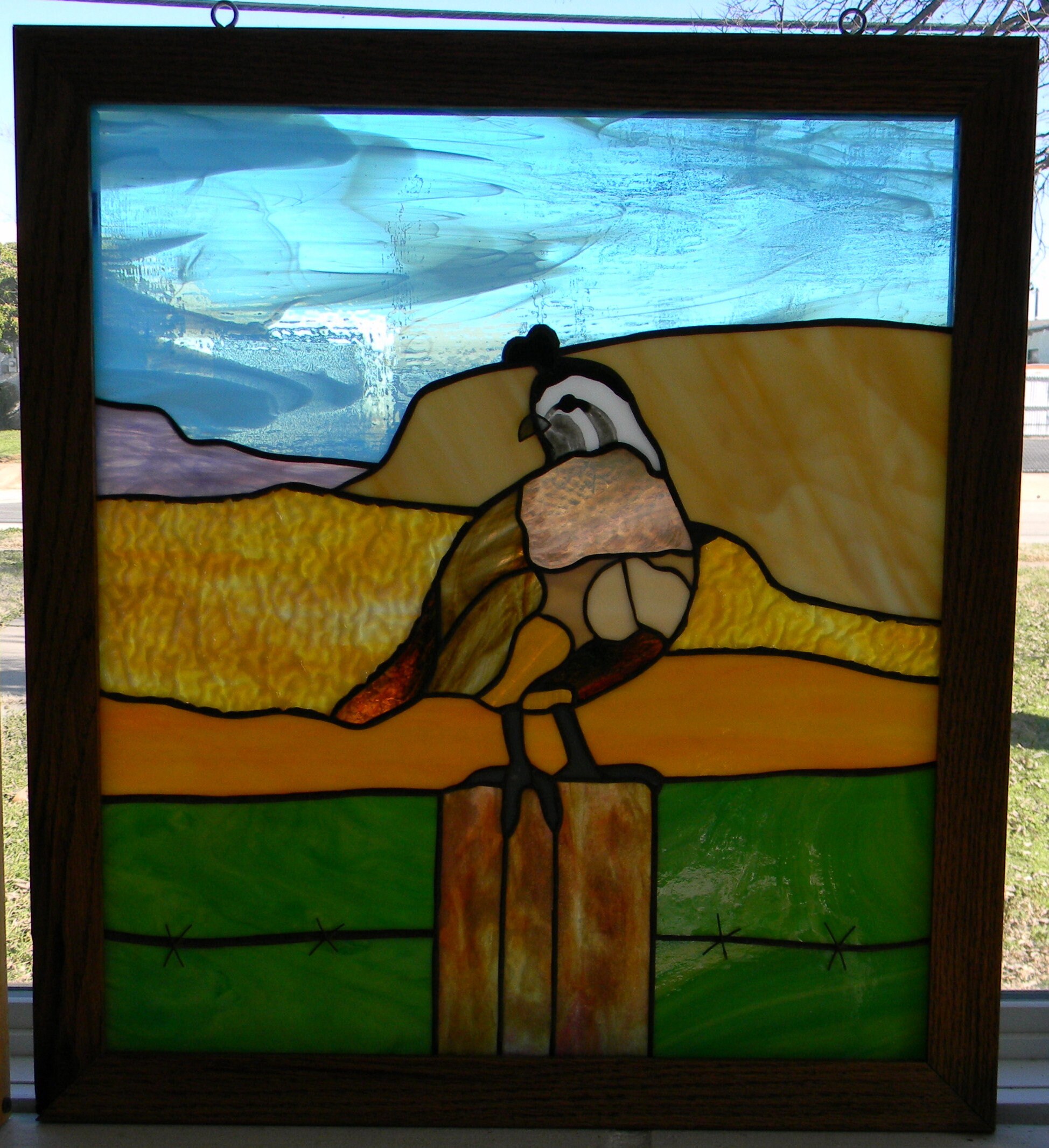 Desert Quail Southwest Copper Foil Stained Glass Pattern Design - Etsy