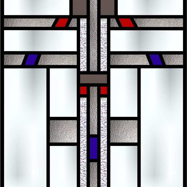 Chebi Mission Arts & Crafts stained glass leaded glass window pattern for download