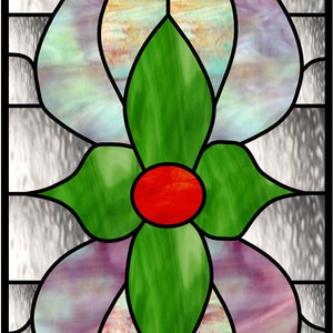 Modern Victorian Stained Glass Pattern Design - Etsy