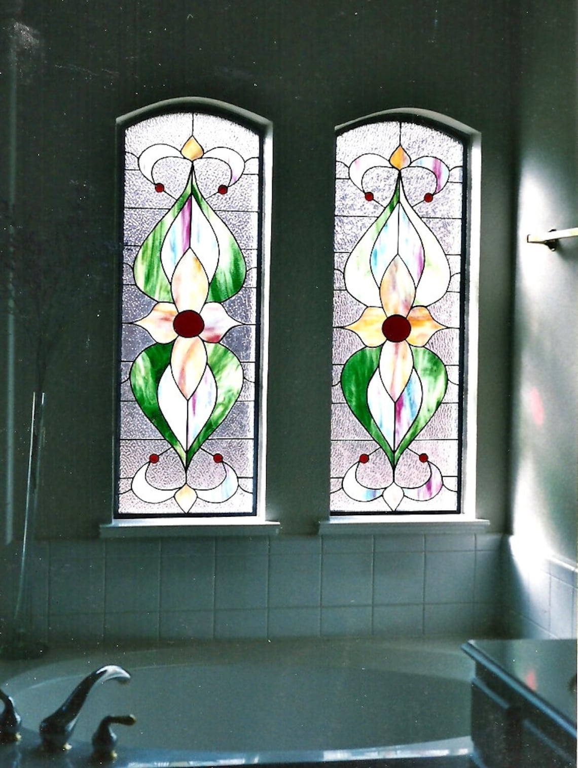 Modern Victorian Stained Glass Pattern Design Etsy