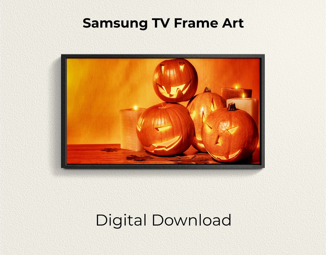 Samsung Frame TV Art Instant Download Halloween Jack O Etsy