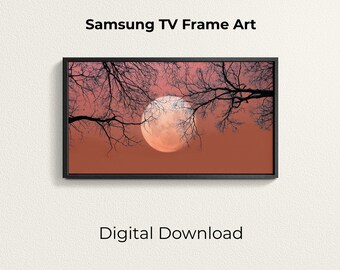 Autumn Moonlight shining through trees Digital Download for Samsung Frame Samsung Art TV Samsung Frame TV Art Instant Download Autumn Moonlight shining through trees Digital Download for Samsung Frame Samsung Art TV Samsung Frame TV Art Instant Download