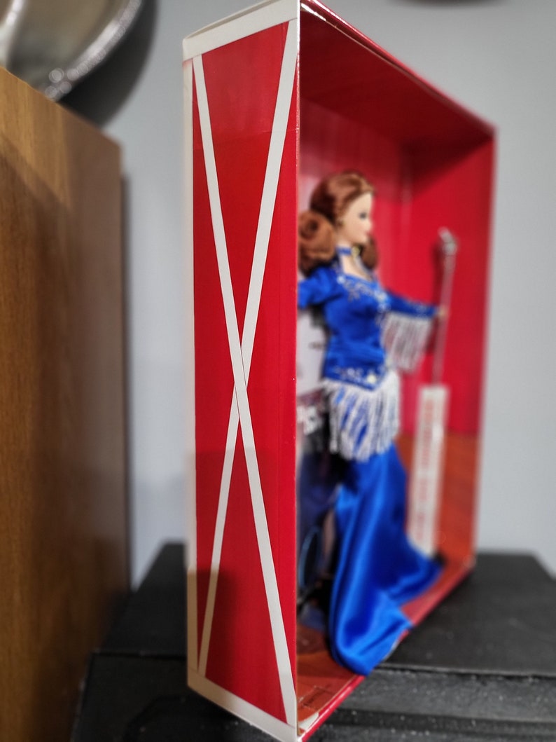 Vintage 1998 Grand Ole Opry Barbie Doll in Blue Fringed Gown With Microphone and CD - Etsy