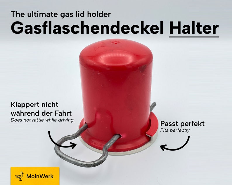 Gasflaschendeckel Halterung Gasflaschenkappenhalterung Halter für Gasflaschenkappen Bild 2