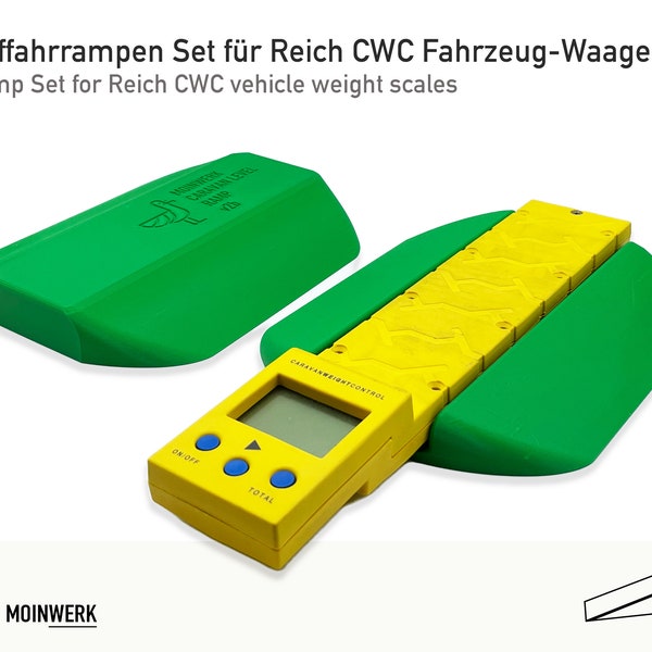 Auffahrrampe / Auffahrhilfe SET für Reich CMC Wohnwagen Waage / Wohnmobil Waagen Obelink