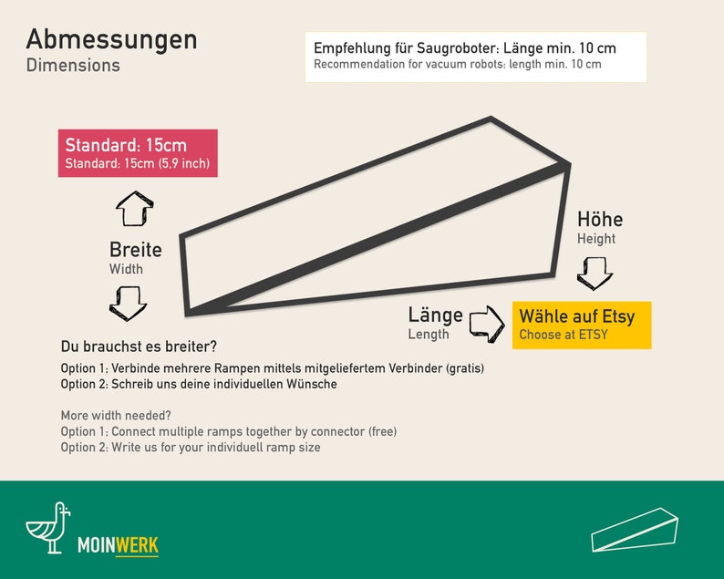 Individuelle Saugroboter Rampe z.B. Roomba, Roborock, Eufy, Samsung, ... Bild 3