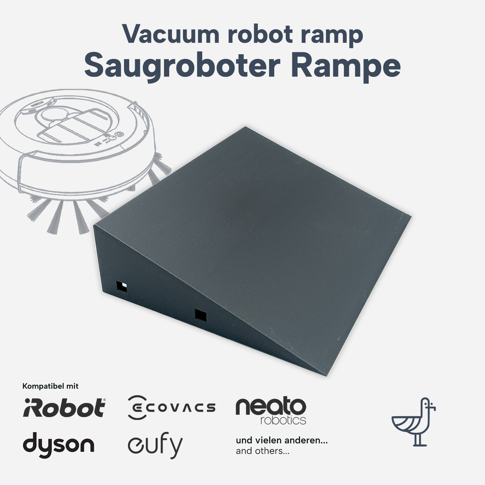 Rampe En Plastique Pour Robot Aspirateur - Franchissement De Seuils - Neuf - Origine Chine