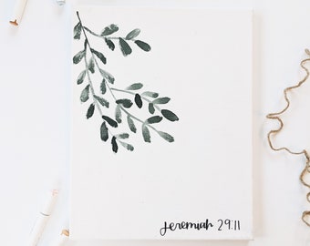 Handlettered canvas-bible verse sign-canvas hand letter-verse on canvas-canvas calligraphy art-calligraphy canvas-bible lettering-letter