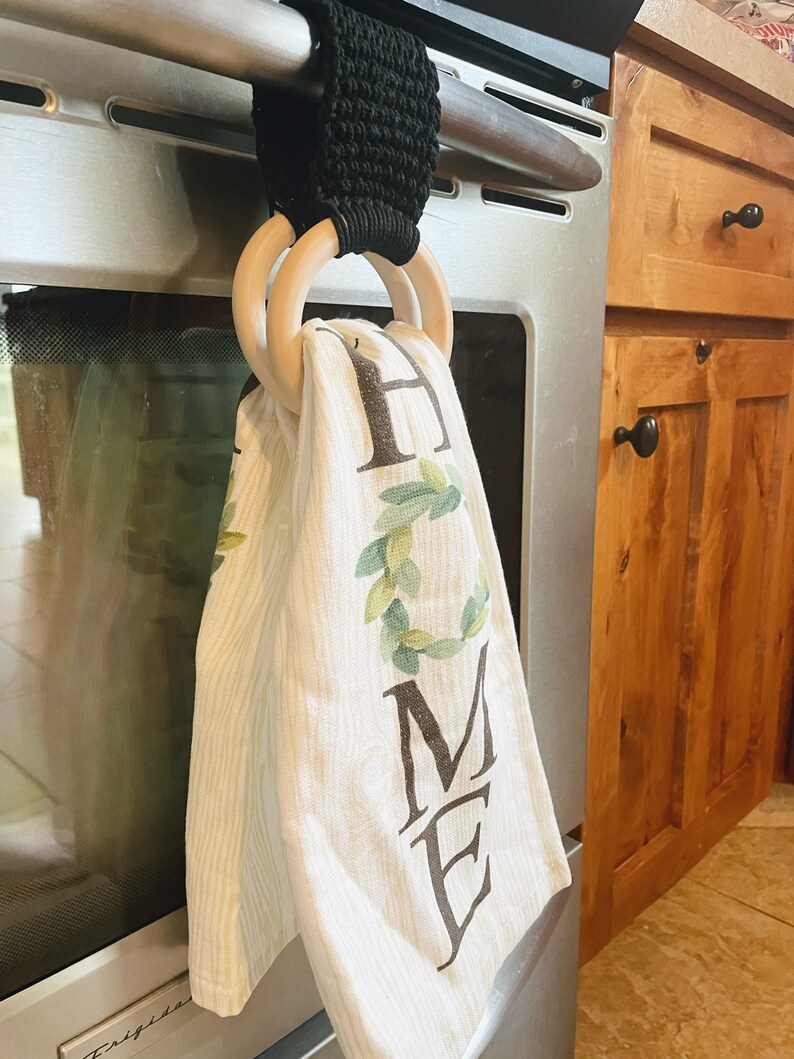 Kitchen Towel Ring Kitchen Towel Holder Towel Topper Towel Etsy