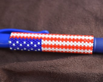 American USA Flag Pen Wrap Pattern