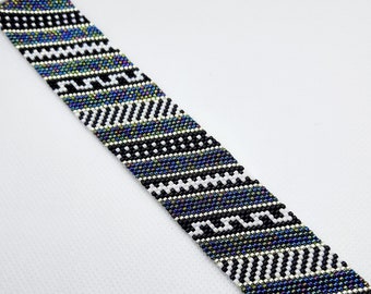 Pattern Stripes Peyote Stitch Bracelet Pattern