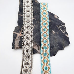 Narrow Peyote Stitch Bracelet Pattern