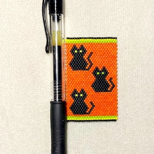 Halloween Black Cats Pen Wrap Pattern