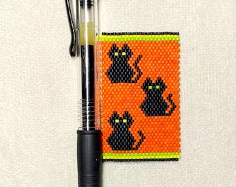 Halloween Black Cats Pen Wrap Pattern