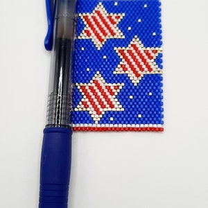 Patriotic Peyote Pen Wrap Patterns