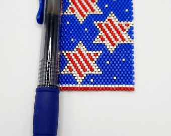 Patriotic Peyote Pen Wrap Patterns