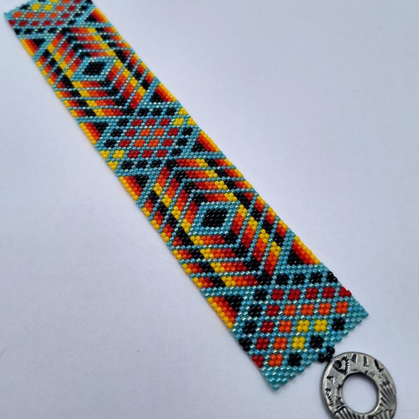 Native Illusions Peyote Stitch Bracelet Pattern
